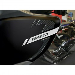 PEGATINAS 3D PROTECCIÓN DE ESQUINAS CARENADOS YAMAHA T-MAX 560 2020-2021, CARBON SILVER