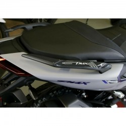 3D STICKERS PASSENGER HANDLE PROTECTION YAMAHA T-MAX 560 2020-2021, SILVER CARBON