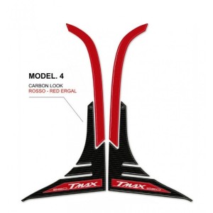 3D STICKERS FAIRING PROFILE PROTECTION YAMAHA T-MAX 560 2020-2021, CARBON RED
