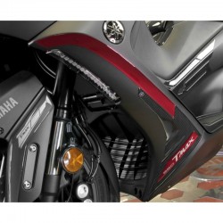 ADESIVI 3D PROTEZIONE PROFILO CARENA YAMAHA T-MAX 560 2020-2021, CARBONIO/ROSSO ERGAL