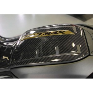 PEGATINA 3D PROTECCIÓN PUERTA DEPÓSITO YAMAHA T-MAX 560 2020-2021, CARBON GOLD