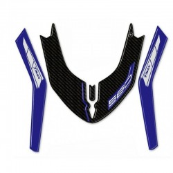 3D STICKER FRONT FENDER PROTECTION YAMAHA T-MAX 560 2020-2021, CARBON BLUE METAL