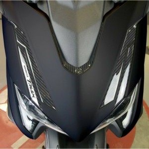 3D FAIRING STICKERS KIT YAMAHA T-MAX 560 2020-2021, CARBON SILVER