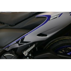 3D FAIRING STICKERS KIT YAMAHA T-MAX 560 2020-2021, CARBON BLUE METAL