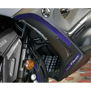 3D FAIRING STICKERS KIT YAMAHA T-MAX 560 2020-2021, CARBON BLUE METAL