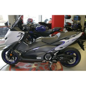 3D FAIRING STICKERS KIT YAMAHA T-MAX 560 2020-2021, CARBON BLUE METAL