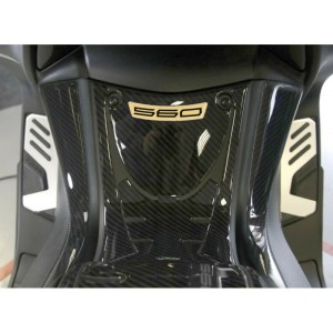 3D FAIRING STICKERS KIT YAMAHA T-MAX 560 2020-2021, CARBON GOLD