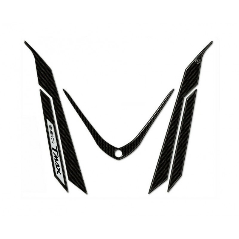 PEGATINAS 3D PROTECCIÓN DELANTERA YAMAHA T-MAX 560 2020-2021 CARBON SILVER