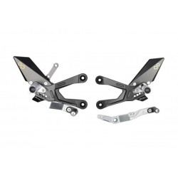 LIGHTECH ADJUSTABLE REAR SETS WITH FIXED FOOTRESTS HONDA CBR 1000 RR-R SP 2020-2021 (STANDARD/REVERSE GEARBOX)