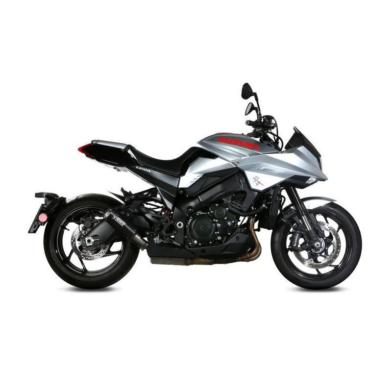 TERMINALE MIVV MK3 SUZUKI KATANA 1000 2019-2020, OMOLOGATO ACCIAIO BLACK