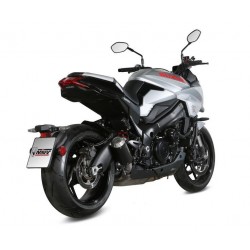 TERMINALE MIVV MK3 SUZUKI KATANA 1000 2019-2020, OMOLOGATO ACCIAIO BLACK