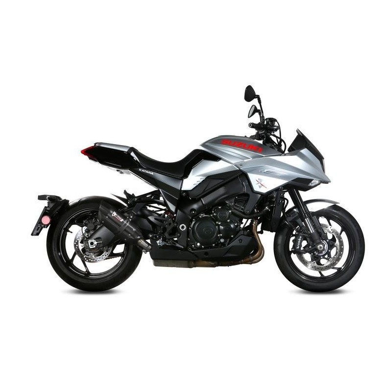 EXHAUST MIVV SUONO SUZUKI KATANA 1000 2019-2020, APPROVED BLACK/CARBON