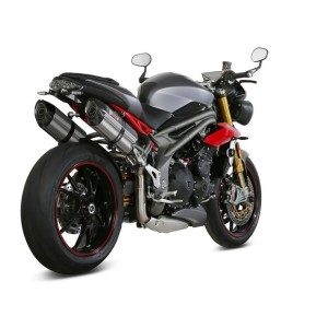COPPIA TERMINALI MIVV SUONO TRIUMPH SPEED TRIPLE S 2016-2020, OMOLOGATI ACCIAIO/CARBONIO