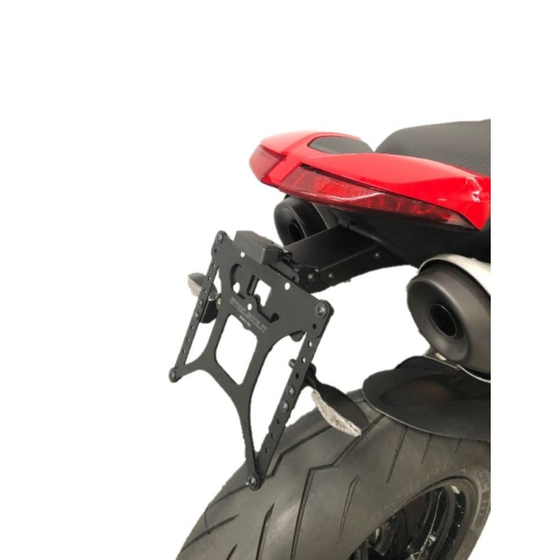 PORTAMATRÍCULA PARA DUCATI HYPERMOTARD 950 2019-2020, CON INCLINACIÓN AJUSTABLE