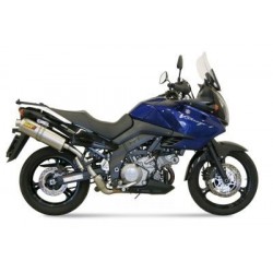 COPPIA TERMINALI MIVV OVALE PER SUZUKI V-STROM 1000 2002-2013, OMOLOGATI TITANIO