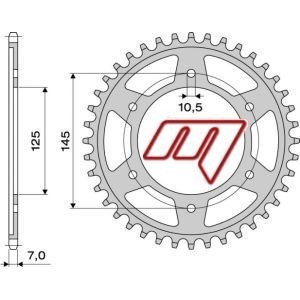 KIT CADENA YAMAHA TDM 850 1999-2001 CON CADENA DID (RELACIÓN ORIGINAL)