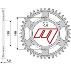 KIT CATENA PER YAMAHA TDM 850 1999-2001 CON CATENA DID (RAPPORTO ORIGINALE)