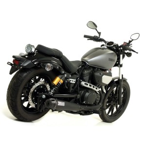 TERMINALE DI SCARICO ARROW REBEL YAMAHA XV 950 R 2014-2016*, ALLUMINIO DARK, OMOLOGATO