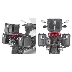 PORTAVALIGIE LATERALE GIVI PL ONE-FIT MONOKEY CAM-SIDE AD AGGANCIO RAPIDO MOTO GUZZI V85 TT 2019-2020