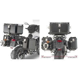 SPEZIFISCHER STAHLROHR-SEITENKOFFERTRÄGE GIVI PL ONE-FIT MONOKEY CAM-SIDE TRIUMPH TIGER 900 2020