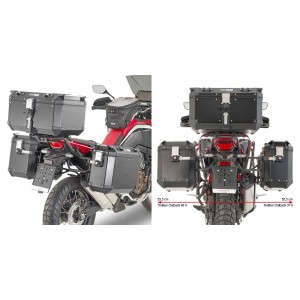 SPEZIFISCHER STAHLROHR-SEITENKOFFERTRÄGE GIVI PL ONE-FIT MONOKEY CAM-SIDE HONDA AFRICA TWIN 1100 2020-2023