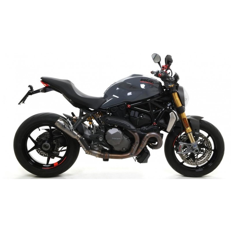 HIGH ARROW PRO-RACE EXHAUST DUCATI MONSTER 1200 R 2016-2019, TITANIUM, APPROVED