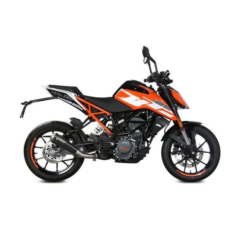 EXHAUST MIVV X-M1 KTM DUKE 125 2017-2020, APPROVED BLACK