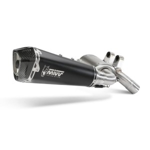 TERMINALE MIVV DELTA RACE BMW F 900 R 2020-2021, OMOLOGATO BLACK/CARBONIO