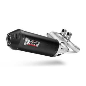 TERMINALE MIVV OVALE BMW F 900 XR 2020-2024, OMOLOGATO CARBONIO