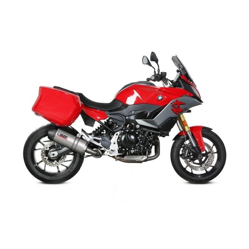 TERMINALE MIVV OVALE BMW F 900 XR 2020-2024, OMOLOGATO TITANIO/CARBONIO