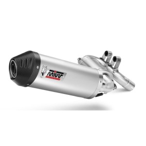 EXHAUST MIVV OVAL BMW F 900 XR 2020-2024, APPROVED TITANIUM/CARBON