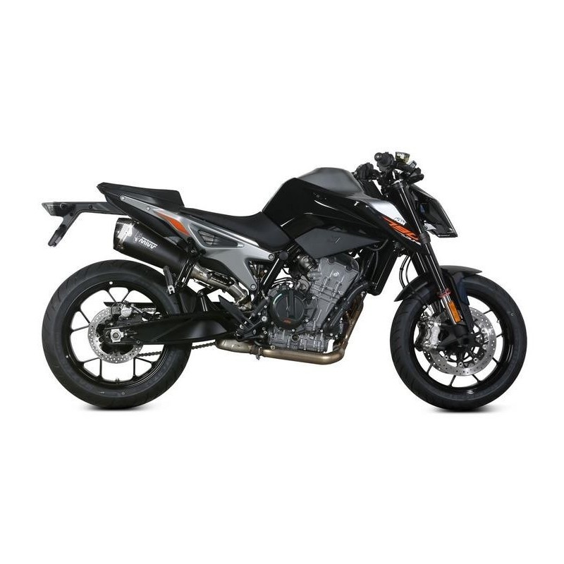 TERMINALE MIVV DELTA RACE KTM 890 DUKE R 2020, OMOLOGATO BLACK/CARBONIO