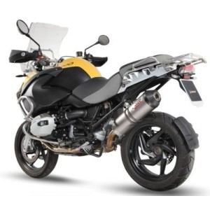 TERMINALE MIVV OVALE BMW R 1200 GS ADVENTURE 2010-2012*, OMOLOGATO TITANIO/CARBONIO