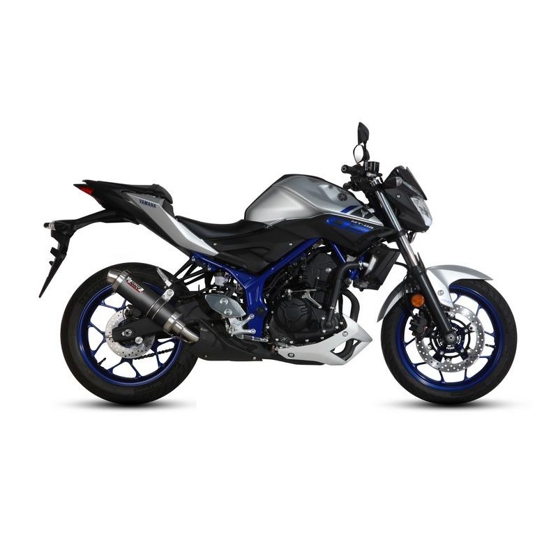 EXHAUST MIVV GP YAMAHA MT-03 2016-2020, APPROVED CARBON