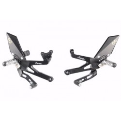 PEDANE ARRETRATE REGOLABILI LIGHTECH CON POGGIAPIEDI FISSI DUCATI STREETFIGHTER V4 2020 (STANDARD/ROVESCIATO)