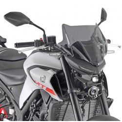 GIVI WINDSCREEN YAMAHA MT-03 2020*, SMOKED, WITH MOUNTING KIT