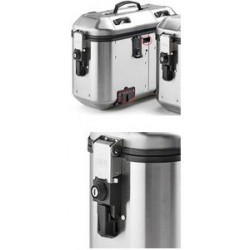 PAIR OF GIVI SIDE CASES IN ALUMINUM MONOKEY TREKKER DOLOMITI BLACK LINE, 36 LITERS