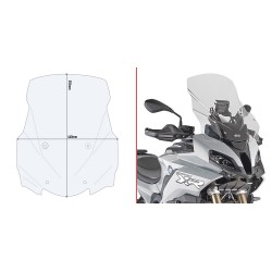 GIVI WINDSCREEN BMW S 1000 XR 2020-2023, TRANSPARENT