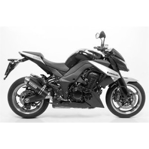 COPPIA TERMINALI ARROW THUNDER KAWASAKI Z 1000 2010-2013, ALLUMINIO DARK/ACCIAIO, OMOLOGATI