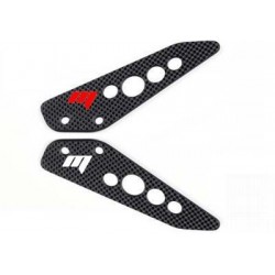 PAIR OF CARBON FIBER PASSENGER GUARD DUCATI HYPERMOTARD 1100/EVO, MULTISTRADA 1000/1100