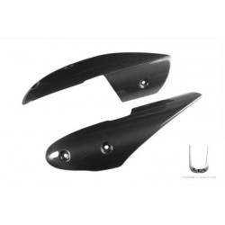 LONG SILENCERS PAIR IN CARBON FIBER DUCATI MONSTER 696/796, MONSTER 1100 2009-2010