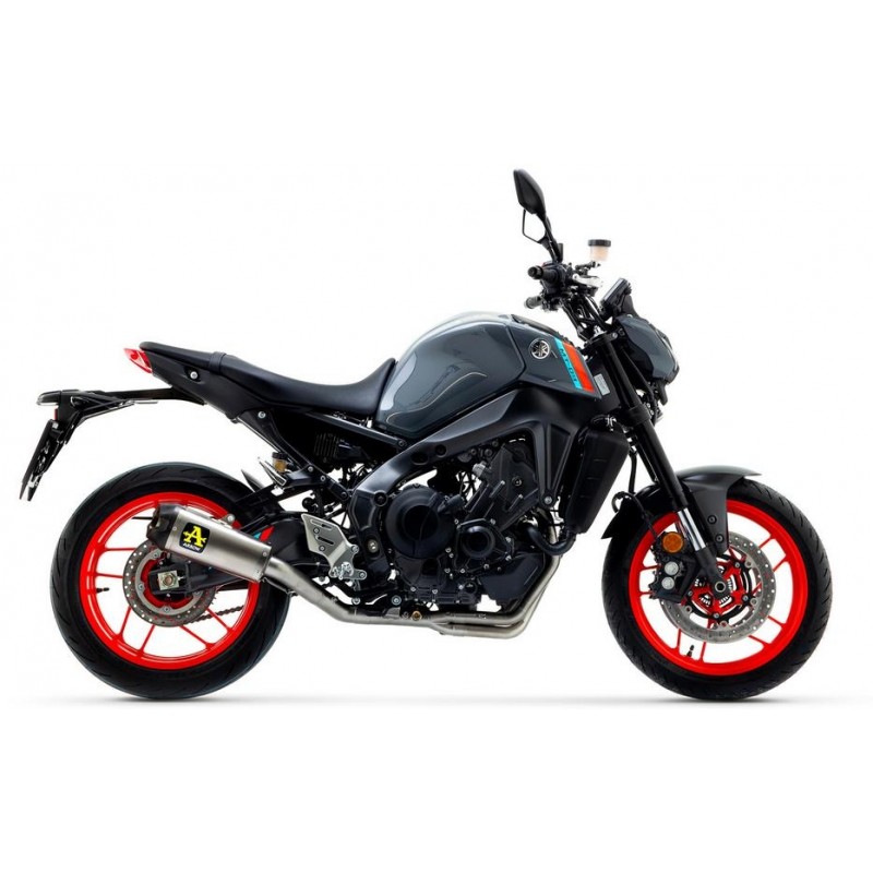 IMPIANTO DI SCARICO COMPLETO BASSO ARROW WORKS YAMAHA MT-09 2021-2022, TITANIO/CARBONIO, CATALIZZATO