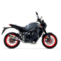 ARROW THUNDER FULL EXHAUST SYSTEM YAMAHA MT-09 2021-2022, TITANIUM/CARBON, DEKAT