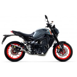 ARROW THUNDER FULL EXHAUST SYSTEM YAMAHA MT-09 2021-2022, DARK ALUMINUM/CARBON, DEKAT