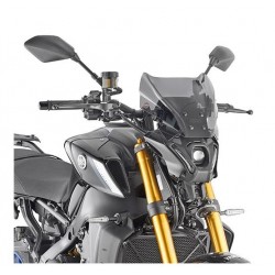 PARABRISAS GIVI YAMAHA MT-09 2021-2022, AHUMADO, CON KIT DE MONTAJE