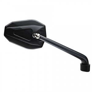 PAR RETROVISORES FAR ROADSTER LARGA VARILLA UNIVERSAL PARA MANILLAR, NEGRO, APROBADO
