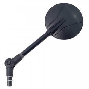 PAIR OF REARVIEW MIRRORS FAR FLEXI FOLDABLE, BLACK, APPROVED
