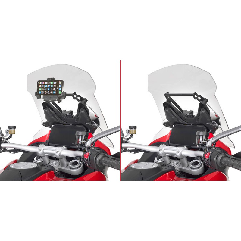 TRANSVERSAL DE ALUMINIO GIVI PARA FIJACIÓN DE SMARTPHONE DUCATI MULTISTRADA V4 2021-2024