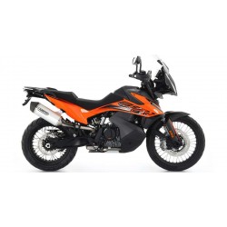 ARROW RACE-TECH EXHAUST KTM 890 ADVENTURE 2021-2022, ALUMINUM/CARBON, APPROVED