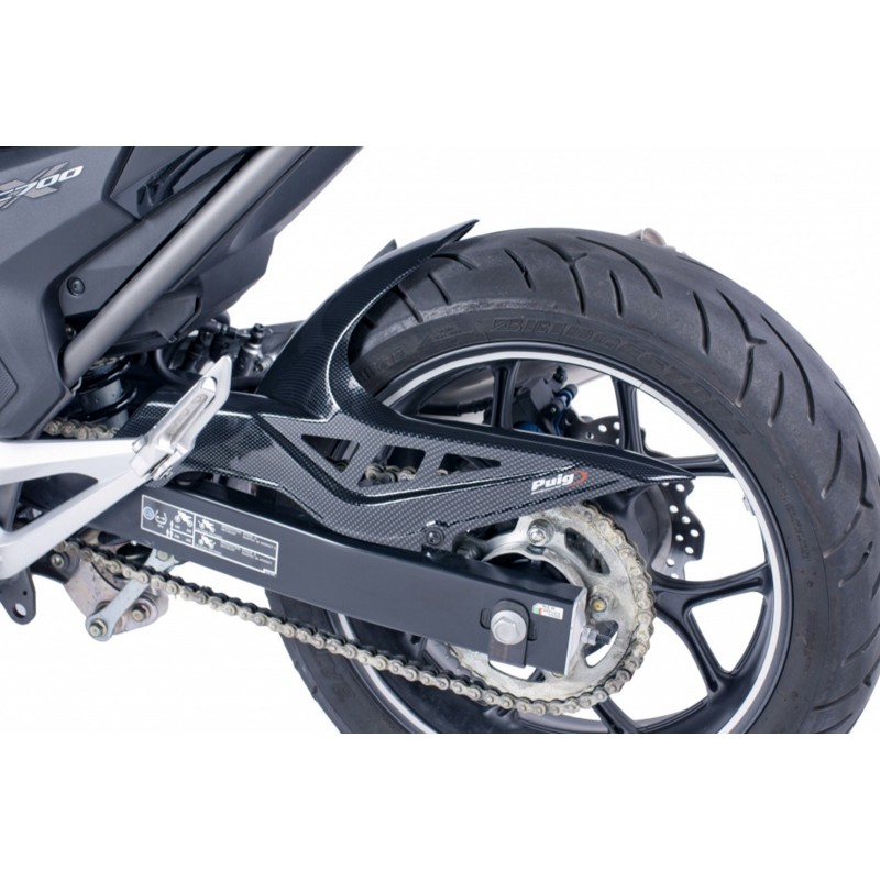 PARAFANGO POSTERIORE PUIG HONDA NC 700 X 2012-2013, CARBON LOOK